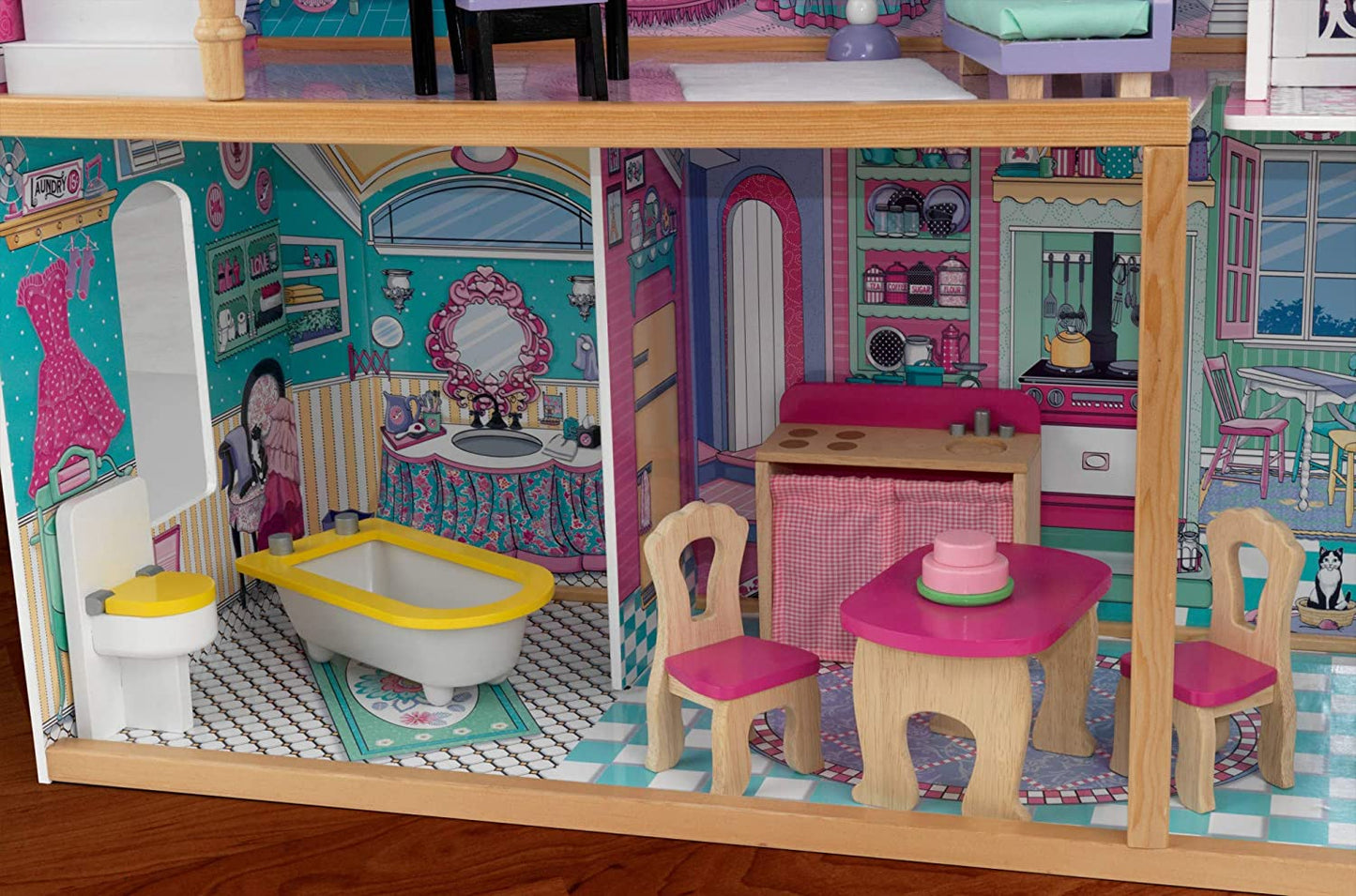 Dollhouse with Furniture for kids 120 x 88 x 40 cm (Model 3)